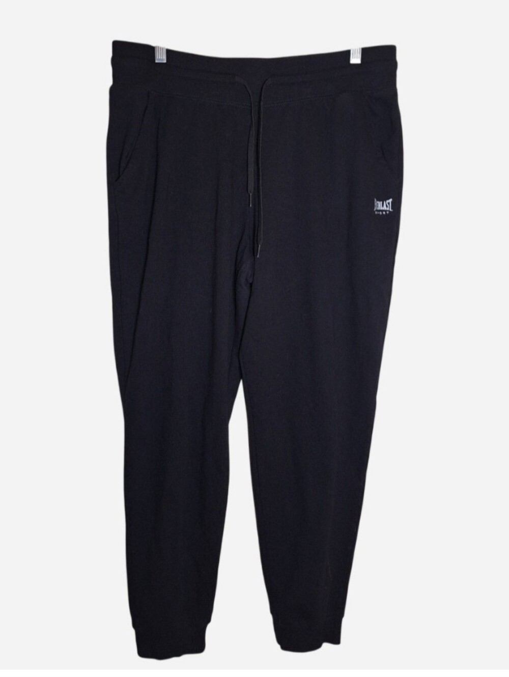 Everlast Sweat Pants Black Women's Size XL Joggers w Pockets Logo Drawstring